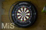 10.09.2026, Dart-Vereinsheim im Allgäu, Dartspielen ist ein Wurf- und Präzisionssport für Alt und Jung. Die Dartscheibe, mit Double- und Triple-Ring, Doppelbull, Bull, Bullseye. Die Steeldartscheibe besteht aus Sisalfasern, 
