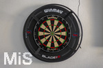 10.09.2026, Dart-Vereinsheim im Allgäu, Dartspielen ist ein Wurf- und Präzisionssport für Alt und Jung. Die Dartscheibe, mit Double- und Triple-Ring, Doppelbull, Bull, Bullseye. Die Steeldartscheibe besteht aus Sisalfasern, 