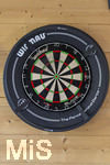 10.09.2026, Dart-Vereinsheim im Allgäu, Dartspielen ist ein Wurf- und Präzisionssport für Alt und Jung. Die Dartscheibe, mit Double- und Triple-Ring, Doppelbull, Bull, Bullseye. Die Steeldartscheibe besteht aus Sisalfasern, 