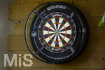 10.09.2026, Dart-Vereinsheim im Allgäu, Dartspielen ist ein Wurf- und Präzisionssport für Alt und Jung. Die Dartscheibe, mit Double- und Triple-Ring, Doppelbull, Bull, Bullseye. Die Steeldartscheibe besteht aus Sisalfasern, 