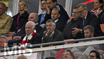 10.09.2026, Fussball UEFA Championsleague 2026/2027: 1.Spieltag,  FC Bayern München - FK Bodo/Glimt, in der Allianz-Arena München, 
  Auf dem Bild : Ehren-Präsident Uli Hoeneß (FC Bayern München, Hoeness) , x, Sportvorstand Max Eberl (Bayern München) und Vorstandsvorsitzender Jan-Christian Dreesen (FC Bayern München), 
Präsident Herbert Hainer (FC Bayern) 

