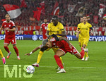 10.09.2026, Fussball UEFA Championsleague 2026/2027: 1.Spieltag,  FC Bayern München - FK Bodo/Glimt, in der Allianz-Arena München, v.l. Luis Diaz (FC Bayern München) gegen Joshua Kitolano (FK Bodo Glimt) 
  

