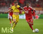 10.09.2026, Fussball UEFA Championsleague 2026/2027: 1.Spieltag,  FC Bayern München - FK Bodo/Glimt, in der Allianz-Arena München, v.l. Patrick Berg (FK Bodo Glimt) gegen Michael Olise (FC Bayern München) 
  

