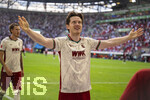 12.09.2026, Fussball Bundesliga 2026/2027, 3.Spieltag, FC Augsburg - Bayer Leverkusen, in der WWK-Arena Augsburg, Torjubel Michael Gregoritsch (FC Augsburg) 


