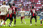 12.09.2026, Fussball Bundesliga 2026/2027, 3.Spieltag, FC Augsburg - Bayer Leverkusen, in der WWK-Arena Augsburg,  Michael Gregoritsch (FC Augsburg) Kopfballtor zum 2:1 

