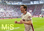 12.09.2026, Fussball Bundesliga 2026/2027, 3.Spieltag, FC Augsburg - Bayer Leverkusen, in der WWK-Arena Augsburg,  Michael Gregoritsch (FC Augsburg) Jubel zum 2:1 

