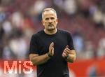 12.09.2026, Fussball Bundesliga 2026/2027, 3.Spieltag, FC Augsburg - Bayer Leverkusen, in der WWK-Arena Augsburg, Trainer Manuel Baum (FC Augsburg) nachdenklich 
