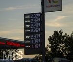 12.09.2026,  Türkheim in Bayern (Unterallgäu), Aktuelle Spritpreisanzeige an einer TOTALENERGIES-Tankstelle an der Autobahn A-96, Der Liter Diesel kostet 2,329 EURO 