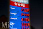 14.09.2026,  Bad Wörishofen in Bayern, Spritpreisanzeige an einer Tankstelle in Bad Wörishofen (Unterallgäu), der Diesel kostet 2,32 Euro. Super-Benzin E10 2,19 Euro pro Liter. Super 2,25 EURO.      