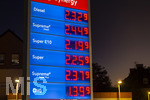 14.09.2026,  Bad Wörishofen in Bayern, Spritpreisanzeige an einer Tankstelle in Bad Wörishofen (Unterallgäu), der Diesel kostet 2,32 Euro. Super-Benzin E10 2,19 Euro pro Liter. Super 2,25 EURO.      