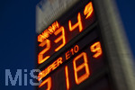 14.09.2026,  Bad Wörishofen in Bayern, Spritpreisanzeige an einer Freien V-Markt-Tankstelle in Bad Wörishofen (Unterallgäu), der Diesel kostet 2,34 Euro. Super-Benzin E10 2,18 Euro pro Liter. Super 2,24 EURO.        