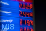 14.09.2026,  Bad Wörishofen in Bayern, Spritpreisanzeige an einer Tankstelle in Bad Wörishofen (Unterallgäu), der Diesel kostet 2,32 Euro. Super-Benzin E10 2,19 Euro pro Liter. Super 2,25 EURO.       