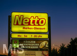 14.09.2026,  Bad Wörishofen in Bayern, Firmenschild weist auf einen Netto-Supermarkt hin. Mit Bäckerei. 