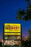 14.09.2026,  Bad Wörishofen in Bayern, Firmenschild weist auf einen Netto-Supermarkt hin. Mit Bäckerei. 