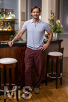 16.09.2026,  ARD-Telenovela STURM DER LIEBE, Fototermin zur 23.Staffel am Film-Set in München, bei Bavaria-Film in Geiselgasteig, in der Studio-Kulisse des fiktiven Hotels Fürstenhof. Die neue Staffel startet am 4.11.2026. Schauspieler Jaime Ferkic (Rolle Massimo Foghetti) in den Kulissen der Serie.