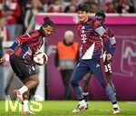 18.09.2026, Fussball Bundesliga 2026/2027, 4.Spieltag, FC Bayern München - 1.FC Union Berlin, in der Allianz-Arena München,   Serge Gnabry (FC Bayern München) hat Spass



