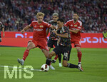 18.09.2026, Fussball Bundesliga 2026/2027, 4.Spieltag, FC Bayern München - 1.FC Union Berlin, in der Allianz-Arena München,   v.l. Leopold Querfeld (Union Berlin) gegen Jamal Musiala (Bayern München) 


