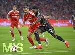 18.09.2026, Fussball Bundesliga 2026/2027, 4.Spieltag, FC Bayern München - 1.FC Union Berlin, in der Allianz-Arena München,   Alphonso Davies (FC Bayern München) trickst


