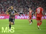 18.09.2026, Fussball Bundesliga 2026/2027, 4.Spieltag, FC Bayern München - 1.FC Union Berlin, in der Allianz-Arena München,   
Torjubel Jvon Jamal Musiala (Bayern München) 

