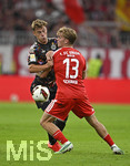 18.09.2026, Fussball Bundesliga 2026/2027, 4.Spieltag, FC Bayern München - 1.FC Union Berlin, in der Allianz-Arena München,   v.l. Joshua Kimmich (FC Bayern München) gegen Andreas Schäfer (Union Berlin) 


