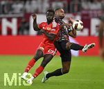 18.09.2026, Fussball Bundesliga 2026/2027, 4.Spieltag, FC Bayern München - 1.FC Union Berlin, in der Allianz-Arena München,   v.l. Emmanuel Latte Lath (Union Berlin) gegen Jonathan Tah (FC Bayern München) 


