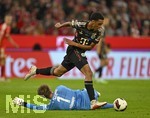 18.09.2026, Fussball Bundesliga 2026/2027, 4.Spieltag, FC Bayern München - 1.FC Union Berlin, in der Allianz-Arena München,   Jamal Musiala (Bayern München) gegen Torwart Frederik Rönnow (Union Berlin) 


