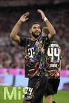 18.09.2026, Fussball Bundesliga 2026/2027, 4.Spieltag, FC Bayern München - 1.FC Union Berlin, in der Allianz-Arena München,  Ismael Saibari (FC Bayern München) jubelt 

