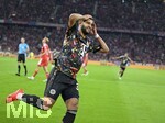 18.09.2026, Fussball Bundesliga 2026/2027, 4.Spieltag, FC Bayern München - 1.FC Union Berlin, in der Allianz-Arena München,   Torjubel von Ismael Saibari (FC Bayern München) .


