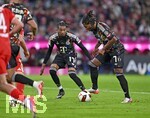 18.09.2026, Fussball Bundesliga 2026/2027, 4.Spieltag, FC Bayern München - 1.FC Union Berlin, in der Allianz-Arena München,   Serge Gnabry (FC Bayern München) am Ball.


