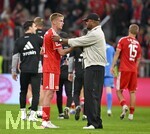18.09.2026, Fussball Bundesliga 2026/2027, 4.Spieltag, FC Bayern München - 1.FC Union Berlin, in der Allianz-Arena München,  Trainer Vincent Kompany (FC Bayern München) shakehands mit Zeno Van Den Bosch (Union Berlin) 


