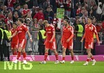 18.09.2026, Fussball Bundesliga 2026/2027, 4.Spieltag, FC Bayern München - 1.FC Union Berlin, in der Allianz-Arena München,   Die Berliner lassen die Köpfe hängen, v.l. Tim Skarke (Union Berlin),  Aljoscha Kemlein (Union Berlin) Christopher Trimmel (Union Berlin) und Janik Haberer (Union Berlin) 


