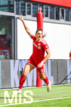 19.09.2026, München, Deutschland. Google Pixel Frauen-Bundesliga: FC Bayern München Frauen gegen 1. FC Köln Frauen am FC Bayern Campus. Jovana Damnjanovic (FC Bayern Frauen) jubelt nach Ihrem Tor.
