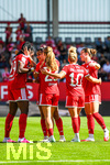 19.09.2026, München, Deutschland. Google Pixel Frauen-Bundesliga: FC Bayern München Frauen gegen 1. FC Köln Frauen am FC Bayern Campus. Edna Imade (FC Bayern Frauen) jubelt nach Ihrem Tor.
