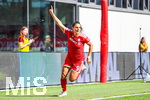 19.09.2026, München, Deutschland. Google Pixel Frauen-Bundesliga: FC Bayern München Frauen gegen 1. FC Köln Frauen am FC Bayern Campus. Jovana Damnjanovic (FC Bayern Frauen) jubelt nach Ihrem Tor.