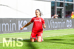 19.09.2026, München, Deutschland. Google Pixel Frauen-Bundesliga: FC Bayern München Frauen gegen 1. FC Köln Frauen am FC Bayern Campus. Jovana Damnjanovic (FC Bayern Frauen) jubelt nach Ihrem Tor.
