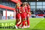 19.09.2026, München, Deutschland. Google Pixel Frauen-Bundesliga: FC Bayern München Frauen gegen 1. FC Köln Frauen am FC Bayern Campus. Jovana Damnjanovic (FC Bayern Frauen) jubelt nach Ihrem Tor.