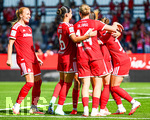 19.09.2026, München, Deutschland. Google Pixel Frauen-Bundesliga: FC Bayern München Frauen gegen 1. FC Köln Frauen am FC Bayern Campus. Bayern jubelt.
