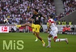 19.09.2026, Fussball 1. Bundesliga 2026/2027, 4.Spieltag, VfB Stuttgart - Borussia Dortmund, in der MHP-Arena Stuttgart, v.l. Felix Nmecha (Borussia Dortmund) gegen Grischa Prömel (Stuttgart) 
 

