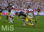 19.09.2026, Fussball 1. Bundesliga 2026/2027, 4.Spieltag, VfB Stuttgart - Borussia Dortmund, in der MHP-Arena Stuttgart, Maximilian Beier (Borussia Dortmund) gegen Josha Vagnoman (Stuttgart) 
 

