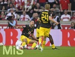 19.09.2026, Fussball 1. Bundesliga 2026/2027, 4.Spieltag, VfB Stuttgart - Borussia Dortmund, in der MHP-Arena Stuttgart, Foulspiel an Waldemar Anton (Borussia Dortmund) 
 

