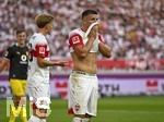 19.09.2026, Fussball 1. Bundesliga 2026/2027, 4.Spieltag, VfB Stuttgart - Borussia Dortmund, in der MHP-Arena Stuttgart, 
 Ermedin Demirovic (Stuttgart) ist nachdenklich.

