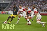 19.09.2026, Fussball 1. Bundesliga 2026/2027, 4.Spieltag, VfB Stuttgart - Borussia Dortmund, in der MHP-Arena Stuttgart, Serhou Yadaly Guirassy (Borussia Dortmund) gegen Jeff Chabot (Stuttgart)  
 

