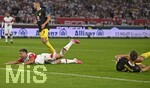 19.09.2026, Fussball 1. Bundesliga 2026/2027, 4.Spieltag, VfB Stuttgart - Borussia Dortmund, in der MHP-Arena Stuttgart, Ermedin Demirovic (Stuttgart) am Boden
 

