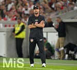 19.09.2026, Fussball 1. Bundesliga 2026/2027, 4.Spieltag, VfB Stuttgart - Borussia Dortmund, in der MHP-Arena Stuttgart, Trainer Sebastian Hoeneß (Stuttgart) nachdenklich.
 


