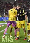 19.09.2026, Fussball 1. Bundesliga 2026/2027, 4.Spieltag, VfB Stuttgart - Borussia Dortmund, in der MHP-Arena Stuttgart, Torwart Gregor Kobel (Borussia Dortmund) und Maximilian Beier (Borussia Dortmund) jubeln 
 

