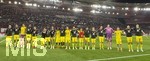 19.09.2026, Fussball 1. Bundesliga 2026/2027, 4.Spieltag, VfB Stuttgart - Borussia Dortmund, in der MHP-Arena Stuttgart, Die Spieler stehen in einer Reihe
 

