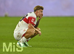 19.09.2026, Fussball 1. Bundesliga 2026/2027, 4.Spieltag, VfB Stuttgart - Borussia Dortmund, in der MHP-Arena Stuttgart, 
 Finn Jeltsch (Stuttgart) ist enttäuscht.

