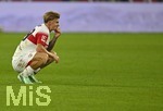 19.09.2026, Fussball 1. Bundesliga 2026/2027, 4.Spieltag, VfB Stuttgart - Borussia Dortmund, in der MHP-Arena Stuttgart, 
 Finn Jeltsch (Stuttgart) ist enttäuscht.


