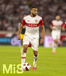 19.09.2026, Fussball 1. Bundesliga 2026/2027, 4.Spieltag, VfB Stuttgart - Borussia Dortmund, in der MHP-Arena Stuttgart, Josha Vagnoman (Stuttgart) am Ball 