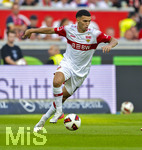 19.09.2026, Fussball 1. Bundesliga 2026/2027, 4.Spieltag, VfB Stuttgart - Borussia Dortmund, in der MHP-Arena Stuttgart, Bilal El Khannouss (Stuttgart) am Ball 